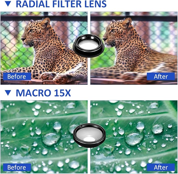 1Set Mobile Phone Lens Camera Lens Kit with Wide Angle Macro Fisheye and More Compatibility for Stunning Photography All Smartphones