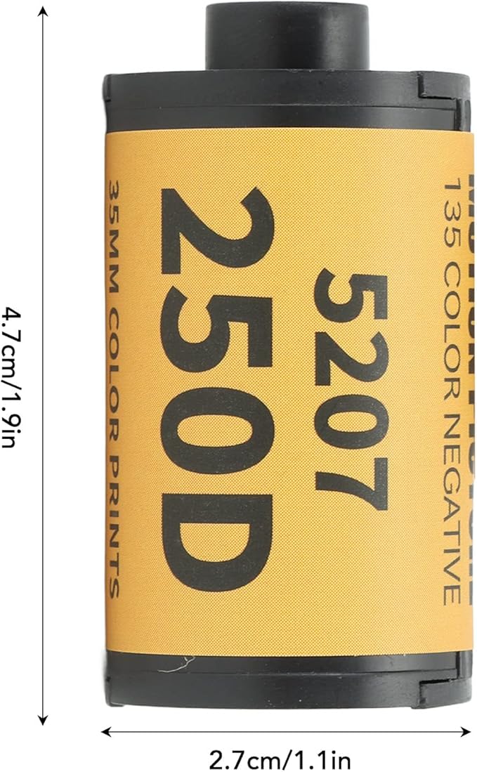 Color Print Film, 35mm ECN 2 Process Colour Prints Professional 200-250 Degree Light Sensitivity Wide Exposure Range High Resolution Vintage for 135 Camera (36 Sheet)