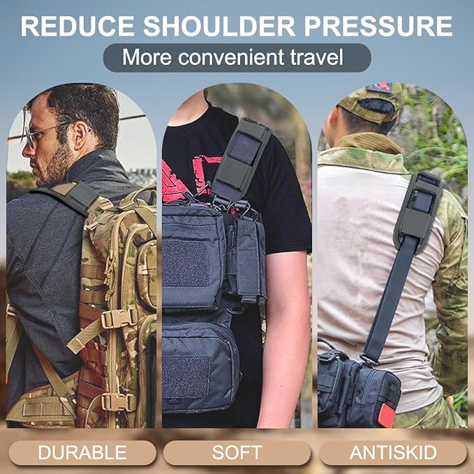 ZINZ 2-Pack Universal Shoulder Pad with Ultra Thick Cushion for Bag Luggage Bag Crossbody, Plus Long & Anti-Slip & Breathable,CA01FL01