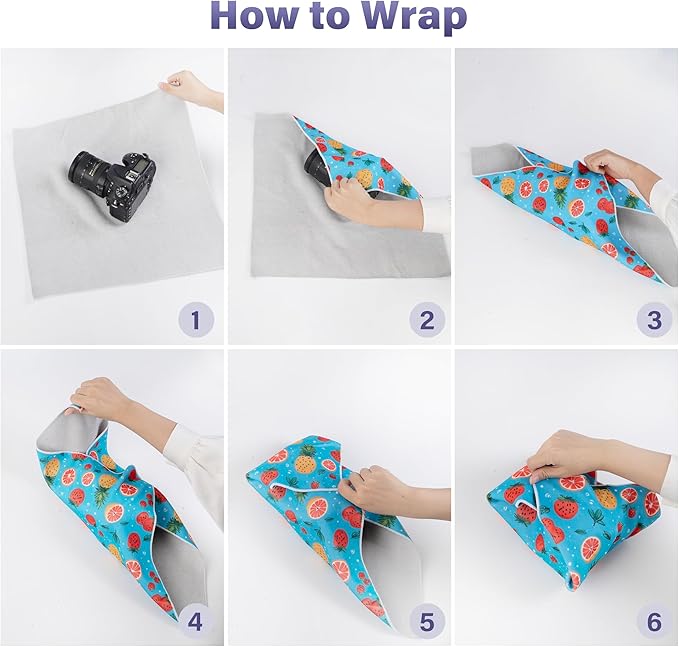 Walking Way Self-Adhesive Magic Cloth Makeup Bag, Portable Protective Cosmetic Pouch, Camera Lens Wrap, Stylish Travel Organizer for Beauty Essentials, Travel, Gifts & Daily Use