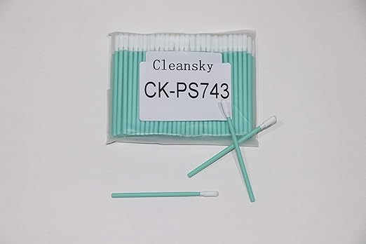 100pcs 2.677" Cleanroom Polyester Tip Cleaning Swabs for Camera Sensor, Optic Lens, Headphone Jack, Precision Instrument, Electronics CK-PS743 (100)