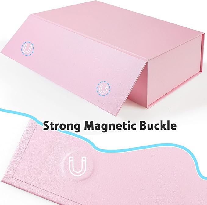 Harhana 3x5 Index Card Holder Pink Card File Box Organizer, Hold 1200 3x5-Inch Flash Cards- 1 Pack Pink