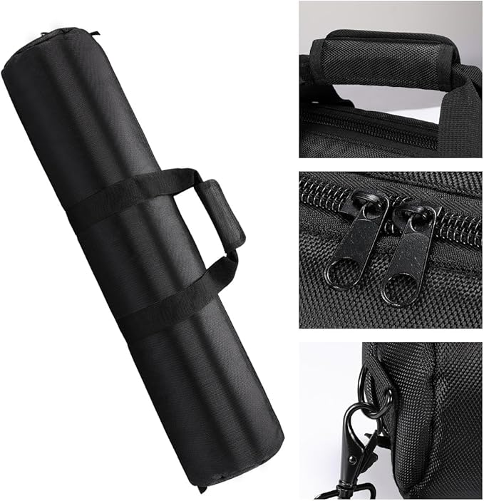 28x5x5 inch/70x13x13cm Tripod Carrying Case Heavy Duty Oxford Photographic Package Bag with Shoulder Strap Padded for Light Stand, Tripods, Monopods, Umbrellas, Softbox, Speaker Stands, Mic Stands