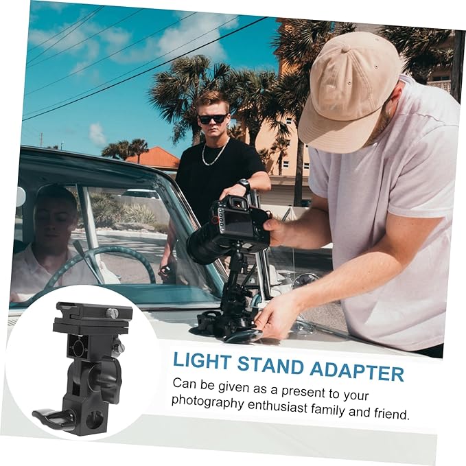 jojofuny Flash Trigger Bracket Light Adapter Tripod Mount for Camera Off-Camera Flash Stand Umbrella Clamp