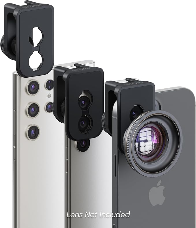 ShiftCam Pro Universal Phone Mount – Precision Aluminum Mount for LensUltra Series | Compatible with iPhone, Samsung Galaxy & More | Cold Shoe Mount for Mobile Accessories