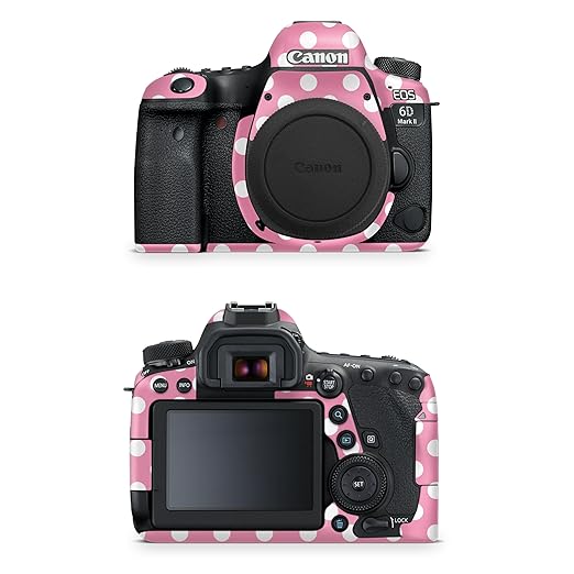 Camera Skin Compatible with Canon EOS 6D Mark II Camera (2017) - Mini Dots - Premium 3M Vinyl Protective Wrap Decal Cover - Easy to Apply | Crafted in The USA by MightySkins
