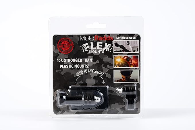 MotoRadds Flexible Adhesive Action Camera Mount for dashboards, windshield, handlebars, UTV roll cages, kayaks, bicycle helmet, jetskis, and more! Compatible with GoPro, Insta360, DJI, Sugru, and more