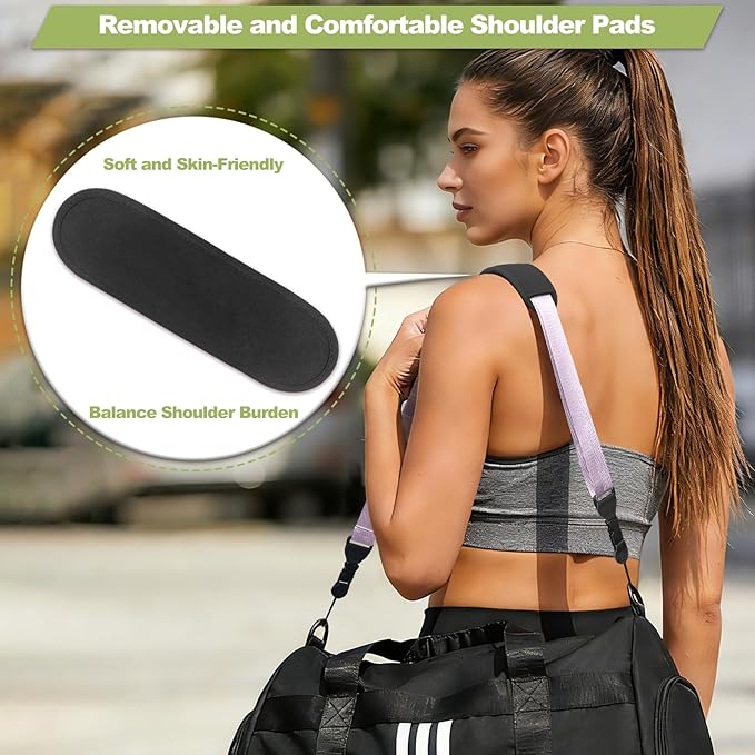 Universal Shoulder Strap, Removable Neoprene Padded Camera Strap, Adjustable Neck Lanyard for iPad, Binocular, Tablet Case, Camera, Luggage Bag (Purple Universal Shoulder Strap)