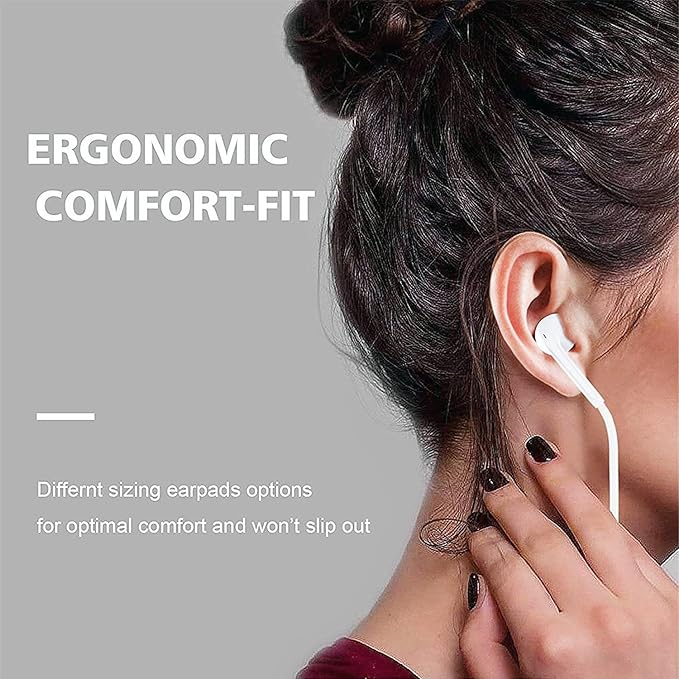 2 Pack-Headphones Wired/iPhone Earbuds with 3.5mm Earphones Wired[MFi Certified] (Built-in Microphone & Volume Control) Compatible for iPhone/iPad/iPod/PC, MP3/4, Android Most 3.5mm Audio Devices