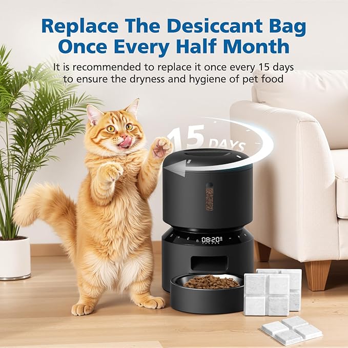 24 Pack Pet Food Desiccant Bags for Petlibro Automatic Cat dog Feeders, Keep Pet Food Dry and Fresh, for Model PLAF001, PLAF101, PLAF005, PLAF006, PLAF103, PLAF203