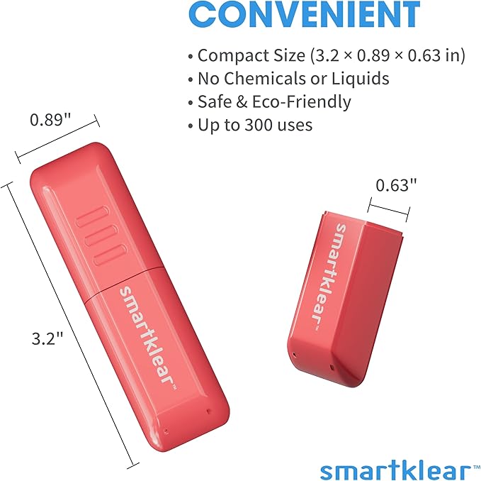 Carbon Klean SmartKlear Smart Phone Screen Cleaner - Efficient and Durable Carbon Microfiber Technology (Injected Pink)