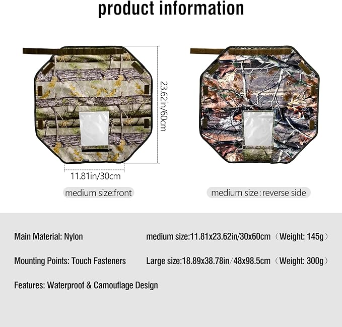 Camera Rain Cover with Openable Viewing Window & Strap Mountable Design,Waterproof Camera Raincoat Sleeve Protector (M)