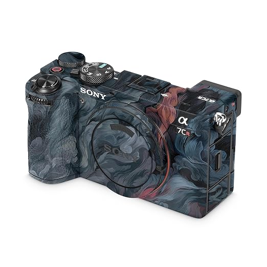 Camera Skin Compatible with Sony Alpha 7CR Camera (2023) - Storm Cloud - Premium 3M Vinyl Protective Wrap Decal Cover - Easy to Apply | Crafted in The USA by MightySkins