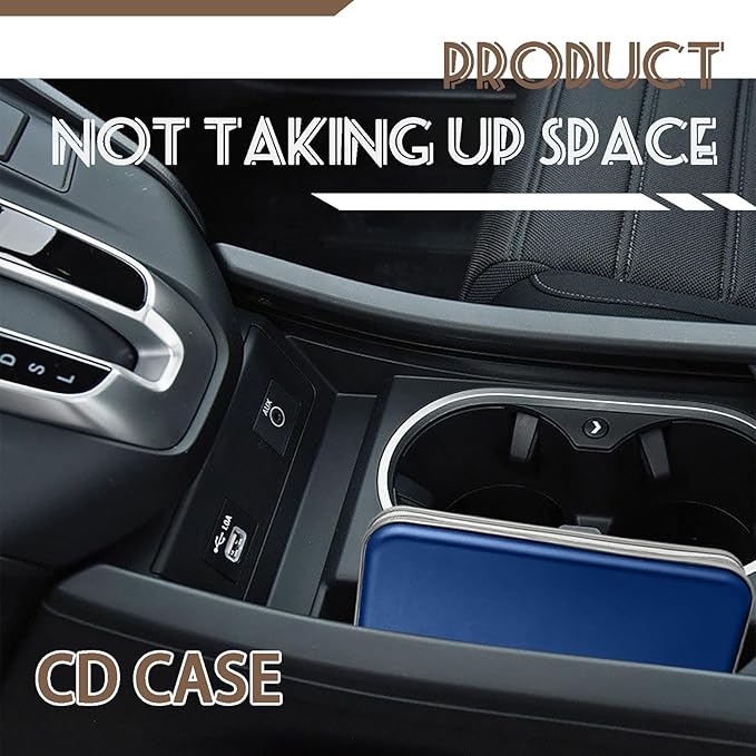 CD/DVD Cases Holder, 100 Capacity DVD Case Plastic Wallet Booklet Portable Storage Organizer Binder for Car Home Office Travel (1P Blue)