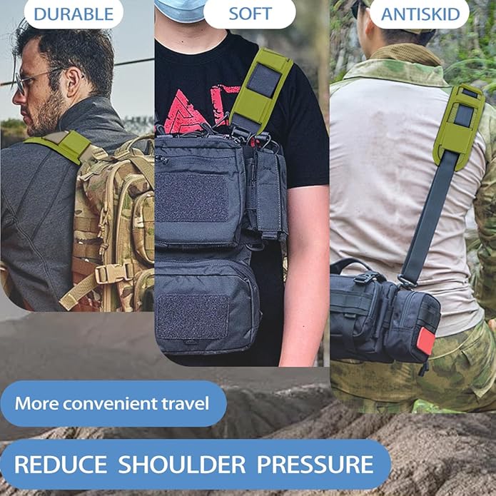 ZINMARK 2Pcs Ultra-Thick Shoulder Pad Cushions for Laptop Bags,Messenger Bags,Briefcases,Luggage, Tool Bags,Travel Bags etc