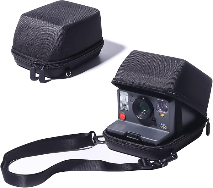 WOGOZAN Protective Case for Polaroid Now 2nd/3rd, Now+ Gen 2/3rd, I-Type, OneStep+, Onestep 2, FILP, Instant Film Camera - Hard Shell Camera Case with Adjustable Shoulder Strap (Black) (No Camera)