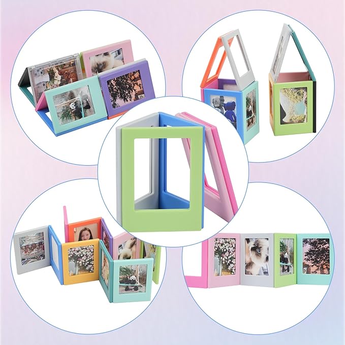 12Pack Magnetic Picture Frame, Mini Picture Magnets 2.5x3.5 inches Picture Frame for Refrigerator, Small Size Magnetic Photo Frames, Magnetic Photo Frames for Refrigerator, School, Office(Photo Size-3.3 x2.1 inches)