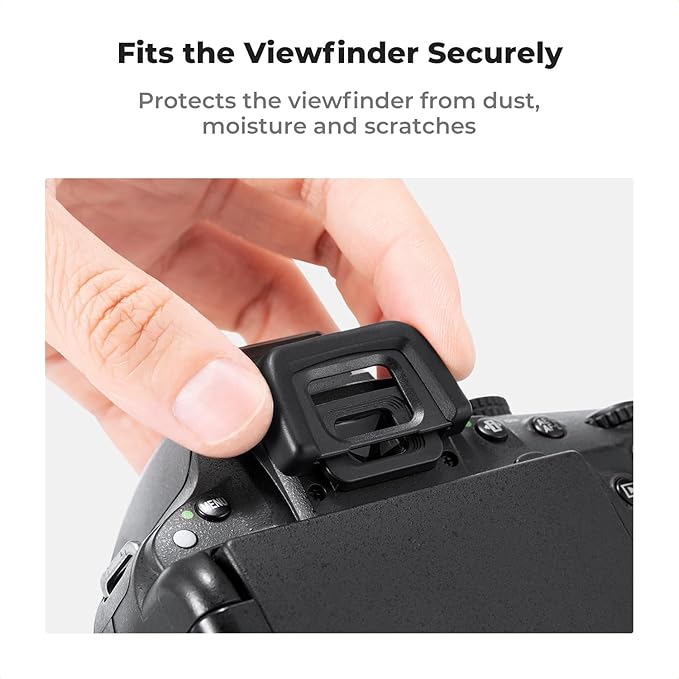 K&F Concept Eyepiece Cover & Hot Shoe Cover Kit, Viewfinder Protector Eyecup Eye Cup DK-24 for Nikon D5000 D5100 D3000 D3100 Camera Viewfinder