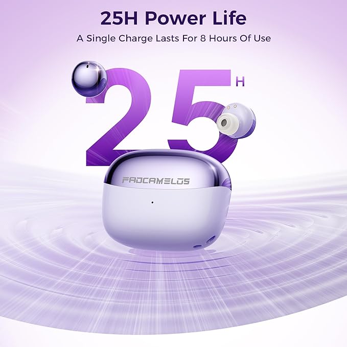 Aesthetic 2-in-1 Wireless Earbuds, Bluetooth 6.0 Ultra-Mini Stylish Headphones for Sleep & Day, Built in Mics & Enhanced Bass Earphones, IPX5 Waterproof All in Comfortable Ear Buds