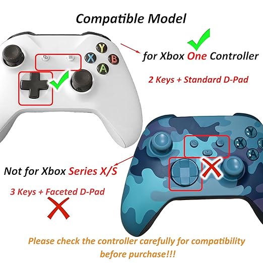 4 Pcs Battery Back Cover for Xbox One/Ones/OneX Controller[NOT for Xbox Series X/S],Replacement Battery Back Shell Cover Door Compatible with Xbox One Controller
