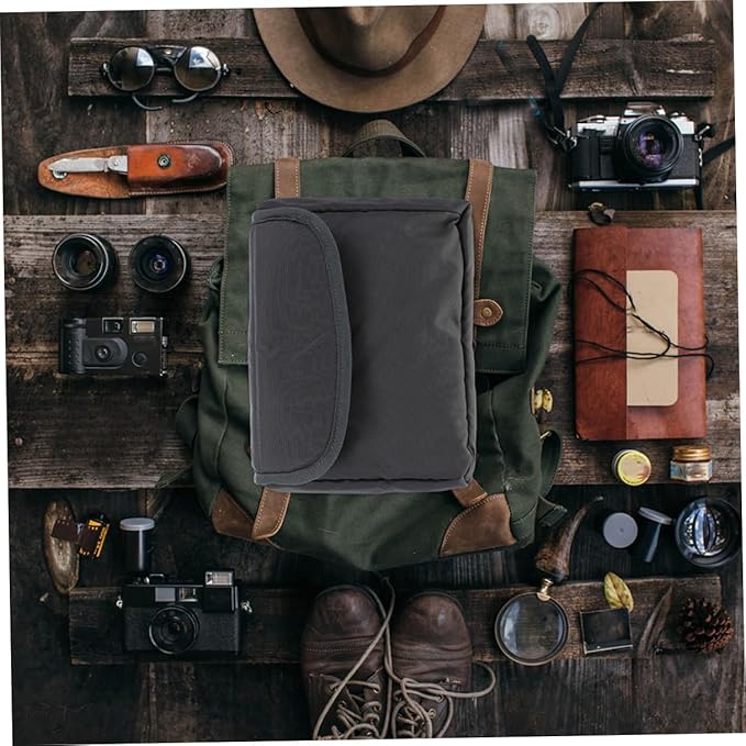 OKUMEYR Padded DSLR Camera Bag Insert with Lens Pouch for Travel and Photography Portable Digital Camera Case Compatible with Backpacks Organizer