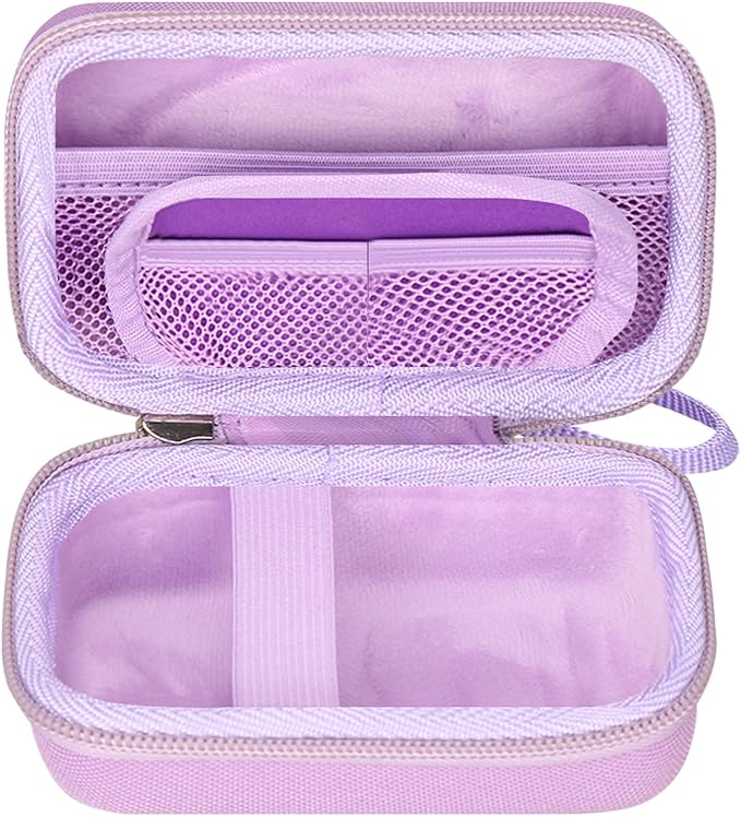 Hard Storage Case for CAMKORY/VAHOIALD/QONGUDS/Canon PowerShot 180 190/Sony DSCW800 830 Digital Camera Case Only (Purple)