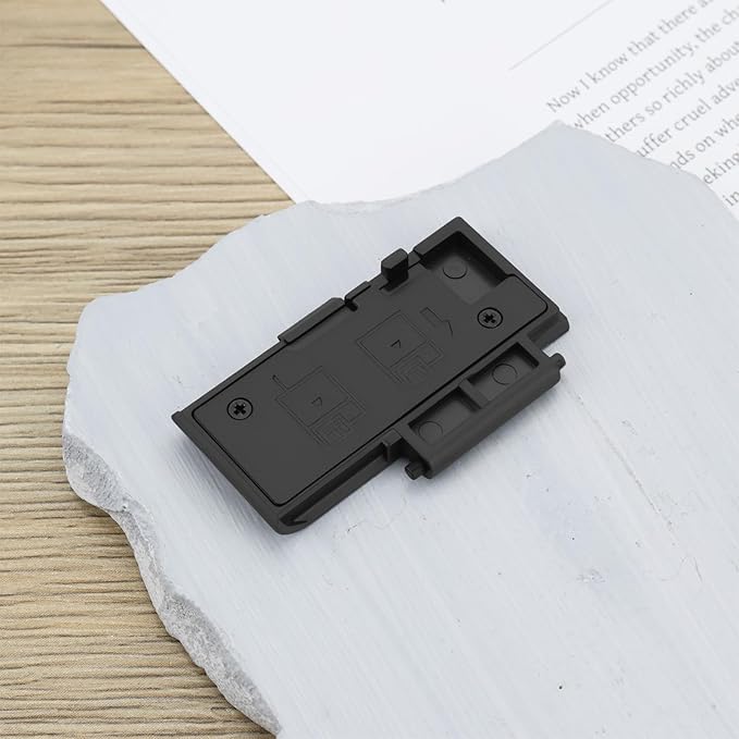2X Camera Battery Door Cover Lid Snap-On Cap Compatible with Canon EOS 550D Rebel T2i Kiss X4, Black