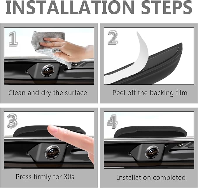 2026 New Wider Backup Camera Rain Shield,Rainproof Reverse Camera Cover for Avoiding Blurry Shots,Non-Destructive Silicone Rear View Cameras Protective Cover with Adhesive