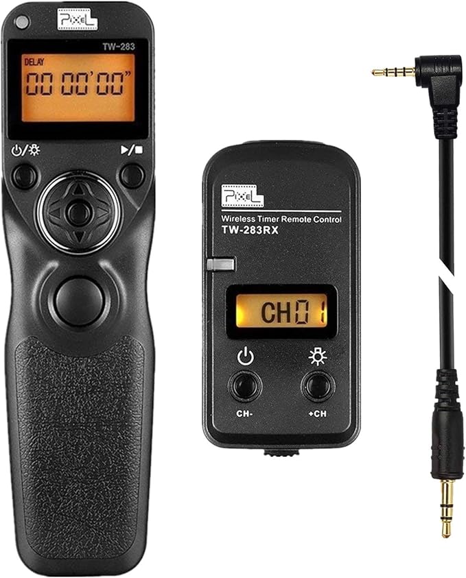 Pixel Remote Timer TW283-L1 Timer Shutter Release Remote Release for Panasonic S5 S1 G95 G91 G90 G9 G10 G70 GH3 GH4 GH5 GH6 GX7 G85 G81 FZ50K FZ100 FZ200 FZ1000 FZ10002 FZ2500 FZ2000 FZ330 FZ30 GX7