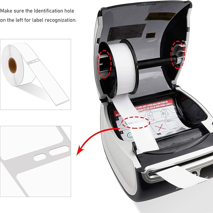 GREENCYCLE Compatible DYMO 30252 Address & Barcode Labels (1-1/8" x 3-1/2") – 10 Rolls/3500 Direct Thermal Labels, Work with DYMO LabelWriter 450, 4XL, NOT Compatible with 550 & 5XL