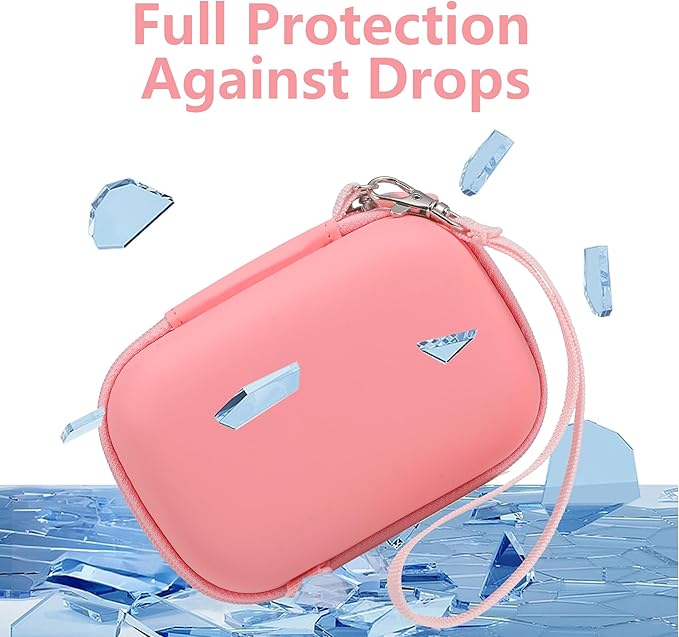 Leayjeen Kids Camera Case Compatible with Goopow/Mgaolo/CIMELR/Seckton/OZMI/Dylanto Kids Camera Toys, Christmas Birthday Gifts for Girls for Girls Boys(Case Only) Pink