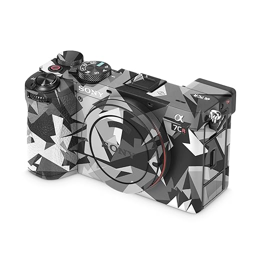 Camera Skin Compatible with Sony Alpha 7CR Camera (2023) - Mono Camo - Premium 3M Vinyl Protective Wrap Decal Cover - Easy to Apply | Crafted in The USA by MightySkins