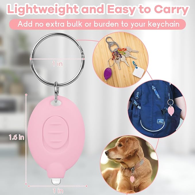 7 Pcs LED Keychain Flashlight Mini Keychain Light Bright Tiny Flashlight Small Portable Flashlight Battery Powered with Key Ring for Outdoor Activities And Emergency Lighting, 7 Light Colors of Shells