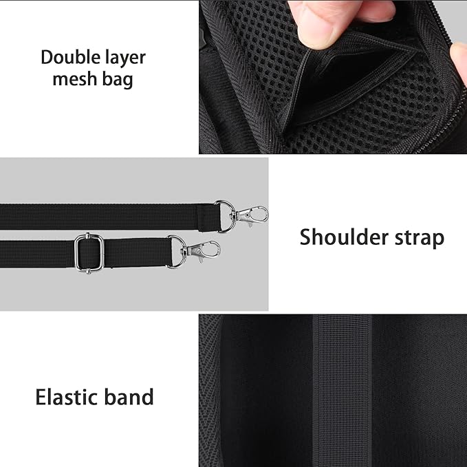 Camera Case for KODAK EKTAR H35/H35N/KODAK Snapic A1 Frame Film Camera,Carrying Case Holder for KODAK EKTAR H35/H35N Half Frame Film Camera and Accessories(Black Case)