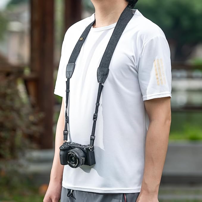 Quick release camera shoulder strap, safety tether camera neck strap, cotton shoulder strap, suitable for various cameras.