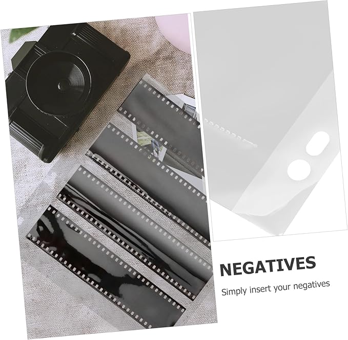 10pcs Film Negative Sleeves Dustproof Archival Photo Storage Bags for Binders Organize Protect Your Film Negatives Safely