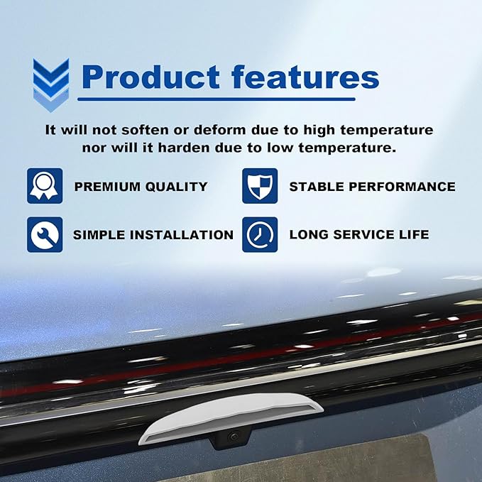 Car Reversing Camera rain Cover, Car Backup Camera Protective Sticker, Silicone rain Sticker Wider Design for Blocking Rainwater Cars Accessories Rain Cover(White)