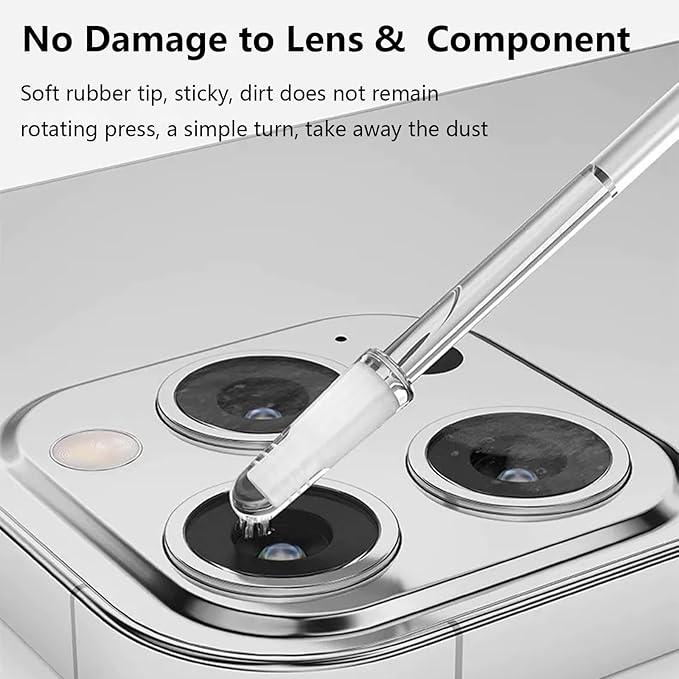 24pcs Camera Lens Cleaning Kit Compatible with iPhone 17, Camera Lens Cleaner Rods, Electronics Dust Removal Sticks for Phones Lens, Internal Components, PCBs - PET Professional Tool