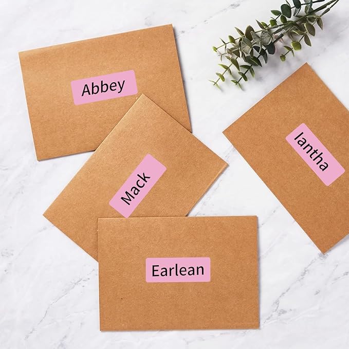 1" x 2-5/8" Colored Address Labels, 600 Bright Pink Label Stickers- Laser/Ink Jet Printer Mailing Labels, 8.5"x11" 20 per Sheet