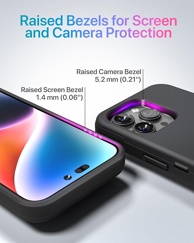 TORU for iPhone 15 Pro Wallet Case with Card Holder, Hidden ID Credit Card Slot Flip Kickstand, Slim Fit Shockproof Heavy Duty Phone Cover with Strap - Black