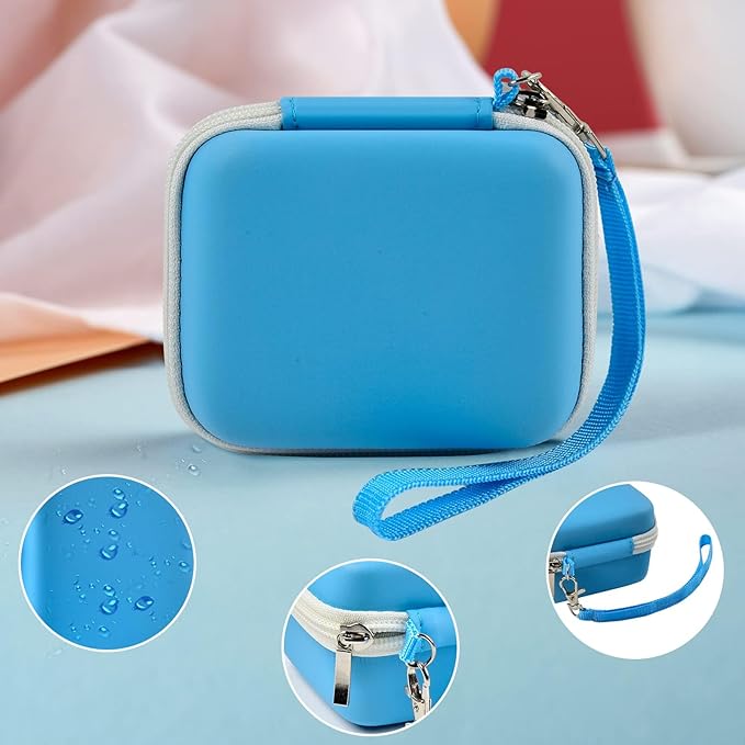 ANKHOH Camera Case for Seckton/for Desuccus/for PROGRACE/for Rindol/for GKTZ/for Dylanto/for GPOSY/for OZMI Digital Camera, Camcorder Storage Box Cable Accessory-Bag Only, Ligh Blue