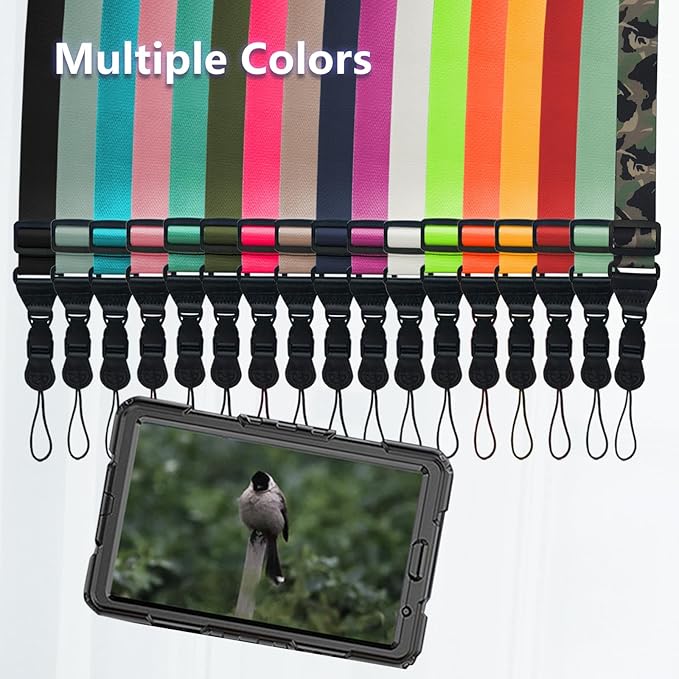 Adjustable Shoulder Strap:Comfortable iPad Strap Nylon Neck Lanyard for iPad/Samsung Tablet Case,Camera Binocular Crossbody Laptop Luggage Bag(Orange)