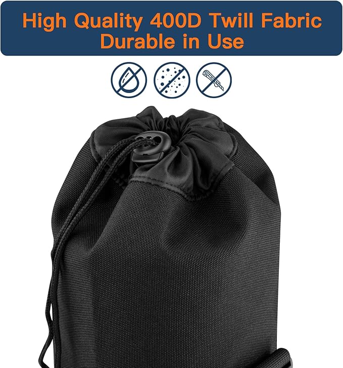 Travel Carrying Case for Cell Phone Tripod & Selfie Stick, Nylon Monopod Storage Bag with Strap Compatible with Folded Extendable Phone Tripod Stand up to 19.5" (Bag Only)