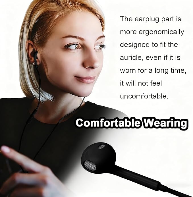 2 Packs USB C Headphones for iPhone 16/15 Phone Earbuds with Microphone & Volume Control HiFi Stereo Type C Earphones for Galaxy S23/S22/S21/S20/Ultra Note 10/20, for Pixel 7/6/6a/5/4,for OnePlus 9 8