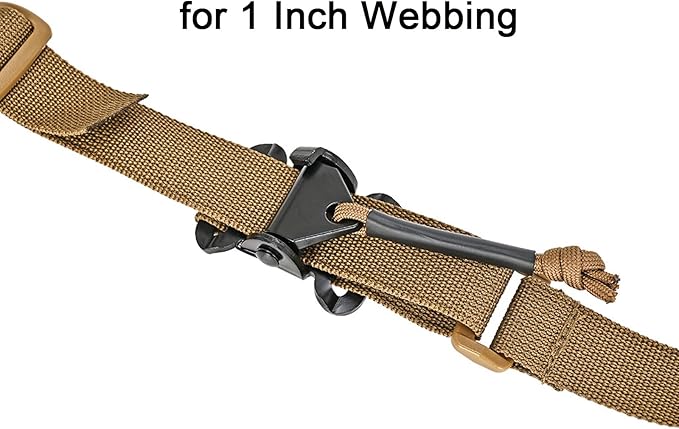 Cam Buckle Quick Adjust Spring Loaded Cam Lock Buckle Non-slip Buckle for 1 Inch Webbing Backpack Sling Bag Straps