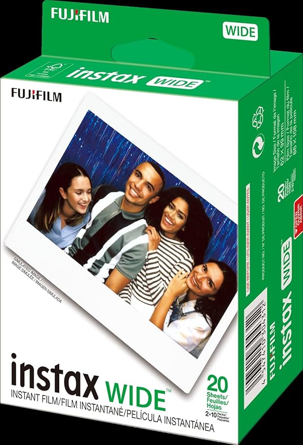 Fujifilm Instax Wide Instant Film Twin Pack (100 Sheets), Value Pack