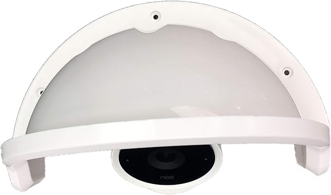 Universal Sun Rain Shade Camera Cover Shield for Nest/Ring/Arlo/Dome/Bullet Outdoor Camera - White
