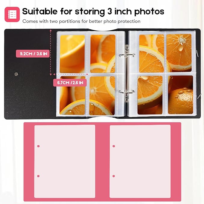 200 Pockets Photo Album for Fujifilm Instax Mini 11 12 9 8+ 8 7+ LiPlay Film, Photocard Binder for Polaroid SnapTouch PIC-300 Z2300 Photo Printer, 2x3 Photo Book for Kpop Card (Mint)
