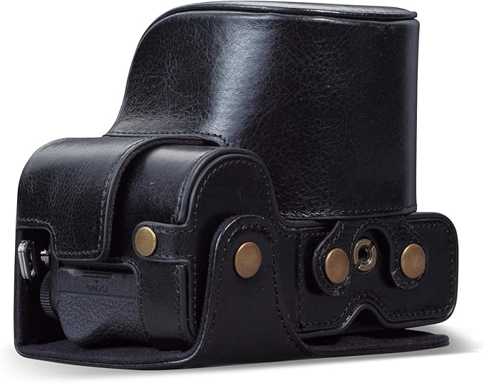 MegaGear MG1942 Ever Ready Genuine Leather Camera Case Compatible with Nikon Z5 - Black