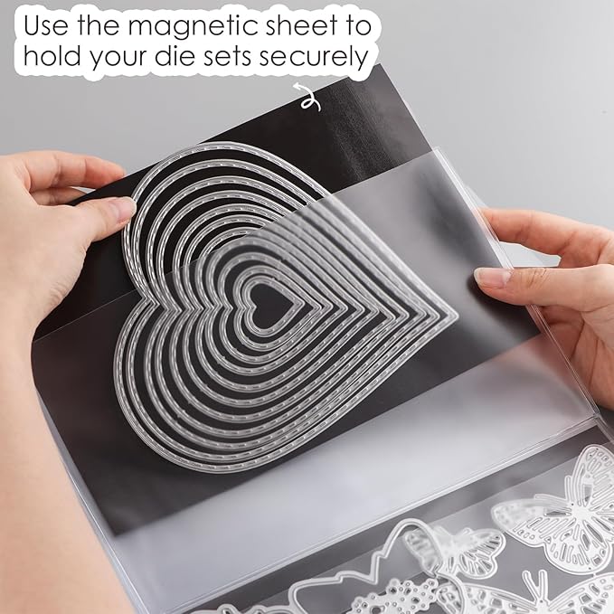 20 Sheet Binder Pockets Inserts with One pockets A4 Size 4 Hole Binder Folder for Dies and Stamps Storage,Waterproof PVC Clear Bags Protectors for Cutting Dies Stencil Album Stamp Crafts Storage